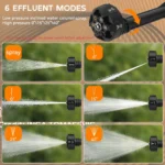 500W 70Bar Electric High Pressure Washer Car Wash Water Gun Garden Irrigation Tools for 18V Battery - Image 3