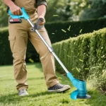 X-COTEC Electric turf Mower without fi, adjustable length, garden cut without Brush, 4 Types of blads, Mower the pealous - Image 5