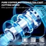 Brushless 16/12/8Inch Electric Chainsaw Cordless Pruning Woodworking Power Tool Handheld Garden Cutter For Makita Battery - Image 5