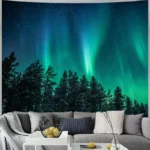 Psychedelic aurora patterns Home decoration wall hanging fabric decorative for family rooms bedrooms background friend's gift