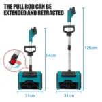 Kamolee 2500W brushless electric snowplow cordless lithium battery foldable yard road Courtyard Street 18v/21V battery ﻿ - Image 5