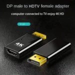 4K DP DisplayPort to HDMI-compatible Adapter Converter Display Port DP to HDMI-compatible HDTV Adapter Video Audio Laptop PC - Image 5