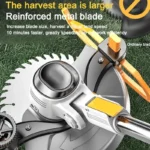 2-In-1 Electric Mower Garden Pruner Tools Cordless Weeder Multifunction Grass Trimmer Rechargeable Lawn Machine With LCD Display - Image 6