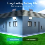 New 400LEDS Solar Lights Outdoor Motion Sensor Solar Security Lights 3 Modes Garden Light Waterproof Solar Powered Light Yard Sh - Image 4