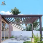 Outdoor Garden Gazebo Sun Room Waterproof Aluminum Pavillion 4x3 3x6 Electric Metal Louvred Pergola Bioclimatica roof Customized - Image 3