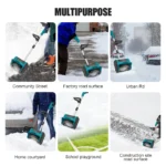 Kamolee 2500W brushless electric snowplow cordless lithium battery foldable yard road Courtyard Street 18v/21V battery ﻿ - Image 6