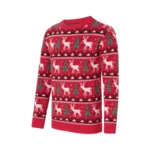 Matching Family Christmas jersey Sweaters Snowflakes Knitted Sweaters Long Sleeve Round Neck Reindeer Pullovers Knitted Tops - Image 4