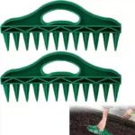12-Hole Seed Spacer and Seeder Tool Durable Plastic Hand Dibbler Fast Seeding Digger Gardening Efficient Seeding Tool