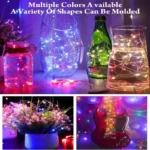 LED Fairy Lights Battery Operated String Lights Waterproof Silver Wire Firefly Starry Lights Wedding Party Xmas Christmas Decor - Image 5