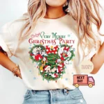 Disney Christmas Tee, Mickey’s Very Merry Christmas Party Shirt, Mickey & Friends Christmas Tee,Disneyland Xmas Family Shirt