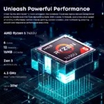 CHUWI CoreBook X Gaming Laptop AMD R5-7430U 6 Cores 14.1 inch FHD IPS Screen 16GB DDR4 RAM 512GB SSD UP to 4.3 Ghz Notebook - Image 3