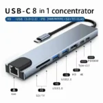 USB C Hub 8In1 7in2 7in1 Type C 3.1 To 4K HDMI Adapter with RJ45 SD/TF Card Reader PD Fast Charge for MacBook Notebook Laptop - Image 4