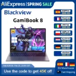 Blackview ‎GamiBook 8 AMD R7 7735HS 16" 5000MAH Laptop 16GB LPDDR5 RAM 512GB ROM Windows 11Pro BT5.2 Wifi 6 Backlit Keyboad
