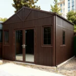 Customized aluminum alloy house pavilion rain shelter house Outdoor Garden sunroom Metal Roof Nanny Room Space Room - Image 5