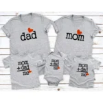 Mom Dad Me Family Matching Outfits Father Daughter Son Clothes Look Tshirt Dad and Me Dad Baby Kids Clothes Father Baby Outfits - Image 3