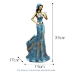 ABWR-Red Wine Rack Home Decoration Ornaments Grape Wine Display Rack Cabinet Decoration Sexy Girl Wine Bottle Holder - Image 6