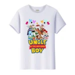 Casual Disney Cartoon Toy Story UNCLE Letter Print Summer Kids t-shirt Girl Tees Men O-Neck Tops Family Boy Blouses Woman Tshirt