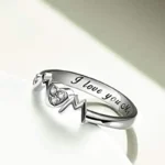 Huitan Chic Caved Mom Women Rings Silver Color Luxury Fashion Mother Jewelry Wedding Anniversary Gift Love Finger Accessories - Image 2