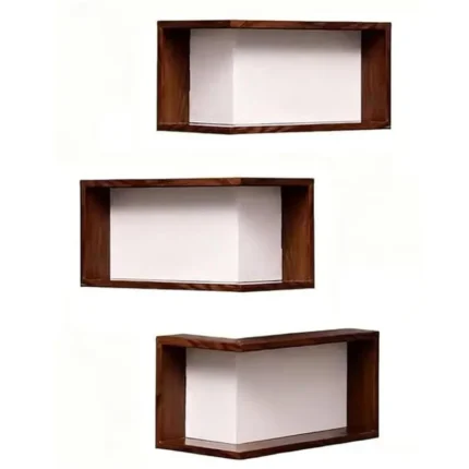 VOFUN-Smart Corner Shelves Lighting, Set Of 3 Floating Storage Shelves, Display Rack, Space-Saving Design