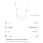 MODIAN Classic Design 925 Sterling Silver Letter Mama Pendant Necklace For Women Mom Mama Mother's Day birthday Christmas Gift - Image 3