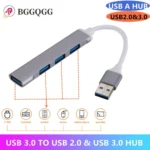 BGGQGG USB HUB USB 3.0 4 Ports HUB Multi Splitter Adapter OTG For Xiaomi Lenovo Macbook Pro Air PC Computer Notebook Accessories