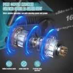 3500W Brushless 16Inch Electric Chainsaw Cordless Pruning Woodworking Power Tool Handheld Garden Cutter For Makita Battery - Image 3