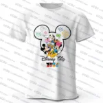 Disney Trip 2026 Mickey And Minne Graphic Print Cotton T-shirt Summer Breathable Family Tees Clothing Harajuku Parent Child Tees - Image 2