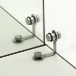 Comanlai Standing Glass Display Cabinet,4-Layer Decorative Shelves,LED Lighting,Display Stands with 2 Doors,for Living Room - Image 5