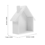 Wall Mounted Storage Shelf Small Shaped Wooden Wall Shelf For Bedroom Living Room Kitchen Office Decorative - Image 4