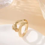 Adjustable Open Hug Ring, Love Romantic Hug Open, Anniversary Jewelry Gift, Unisex, Can be used as a gift for family and friends - Image 6