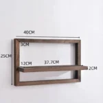 Wood Floating Wall Shelves ，Hanging Shelves for Wall Storage Rustic Farmhouse Decor for Bedroom Bathroom , Living Room Kitchen - Image 6