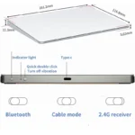 Bluetooth Wireless Trackpad Touchpad Mouse Multi-Function Gestures Wired Trackpad for Windows Macos/Laptop/PC - Image 6