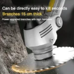 2-In-1 Electric Mower Garden Pruner Tools Cordless Weeder Multifunction Grass Trimmer Rechargeable Lawn Machine With LCD Display - Image 5