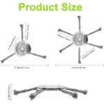 2 PCS Steel Wire Wheel Grass Trimmer Head Removal Rust&Moss Weed Brush Cutter Head Universal Weed Brush Lawnmover Power Tool - Image 2