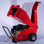Customized Wood Chipper Shredder With Emergency Switch 360° Discharge Chute Off-Road Wheels