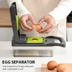 16 IN1 Mandoline Slicer Veggie Food Chopper Vegetable Cutter Tomato Carrot Grater Cheese French Onion Shredders Kitchen Tool - Image 4