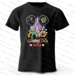 2025 Disney Trip Mickey and Friends T-shirt Dad And Mom Kids Cotton Short Sleeve Family Outfits Casual Top Parent child Tshirt - Image 5