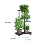 Plant Stand Stand for Flowers Iron 3/7Layers Plant Shelf Plant Organizer Storage Plant Holder Display Stand Garden Decoration - Image 6