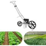 Precision Garden Seeder Aluminum Manual Seed Planter Adjustable Depth Ergonomic Design for Easy Seed Sowing in Home & Garden - Image 5