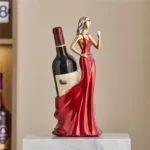 ABWR-Red Wine Rack Home Decoration Ornaments Grape Wine Display Rack Cabinet Decoration Sexy Girl Wine Bottle Holder - Image 4