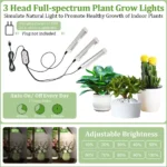 Plant Stand Indoor with Grow Lights, 5 Tiered Indoor Plant Shelf, 60" Corner Plant Stands for Indoor Plants, Metal Plant Flower - Image 4