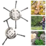 2 PCS Steel Wire Wheel Grass Trimmer Head Removal Rust&Moss Weed Brush Cutter Head Universal Weed Brush Lawnmover Power Tool - Image 4