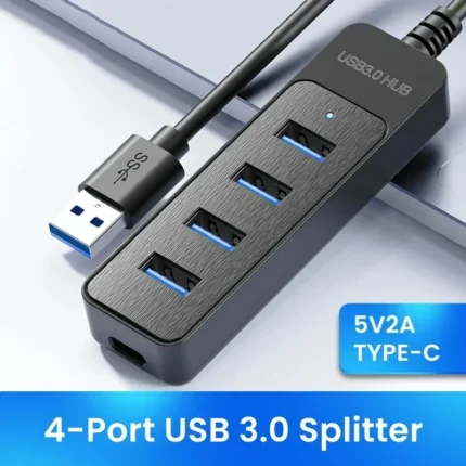 Multi-Port USB Type-C Hub 4-Port USB Separator Adapter High-Speed USB 3.0 Splitter Power Adapter for Computer Accessories 2025