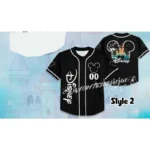 2026 Disney Mickey Minnie Mouse Printed Baseball Shirt Children Youth Adult Personalized Family Parent-Child Disneyland T-Shirt - Image 3