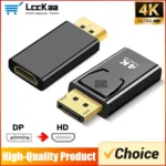 4K DP DisplayPort to HDMI-compatible Adapter Converter Display Port DP to HDMI-compatible HDTV Adapter Video Audio Laptop PC