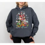 2025 Christmas Disney Mickey Hoodies Boy Girl Autumn Winter Family Parent-Child Clothing Men Women Oversized Loose Long Sleeves - Image 5