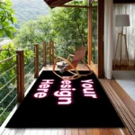 Custom Flannel Area Mat, Personalized Design, Washable Non Slip, Versatile Living Room Bedroom Entryway, Perfect Home Decor Gift - Image 3