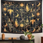 Simia wind, sun, moon Home decoration wall hanging fabric tapestry decorative for family rooms bedrooms background friend's gift