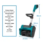 Kamolee 2500W brushless electric snowplow cordless lithium battery foldable yard road Courtyard Street 18v/21V battery ﻿ - Image 3