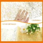 30x500cm Gold Table Runner Metallic Glitter Table Cloths Runner Metallic Roll Rectangle for Birthday Wedding Home Table Decor - Image 3